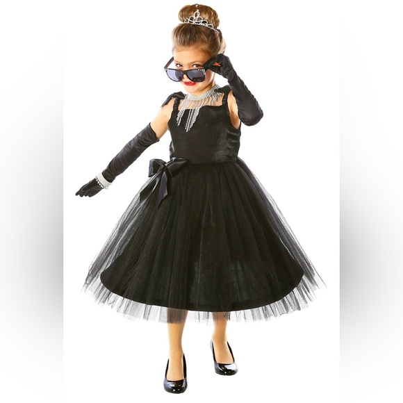 Princess Paradise black party dress for girls in size 8 - comes with witch hat - Picture 1 of 12